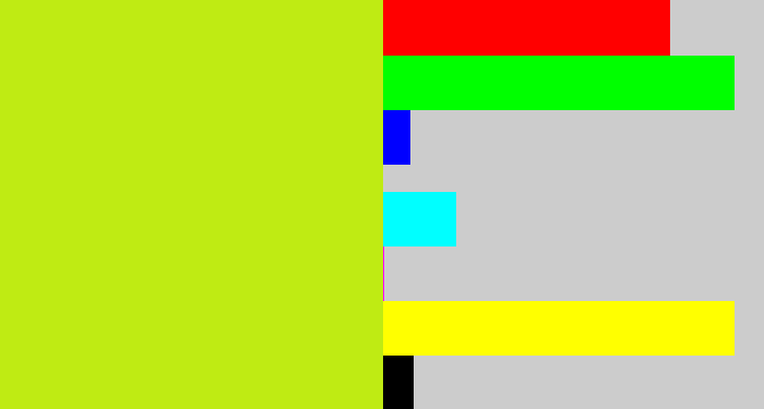 Hex color #bfeb13 - yellowgreen
