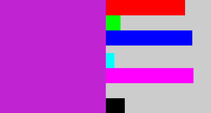 Hex color #c023d1 - purple/pink
