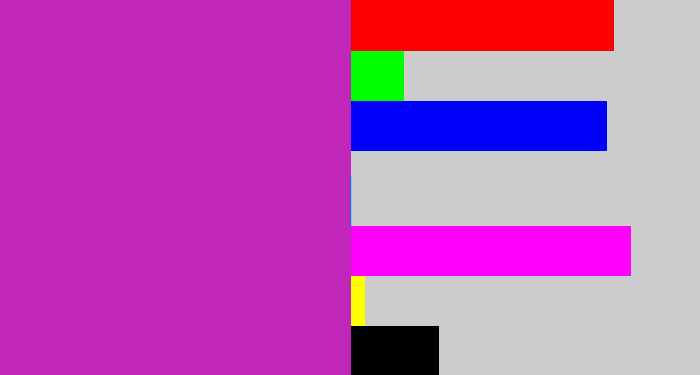 Hex color #c027b9 - barney