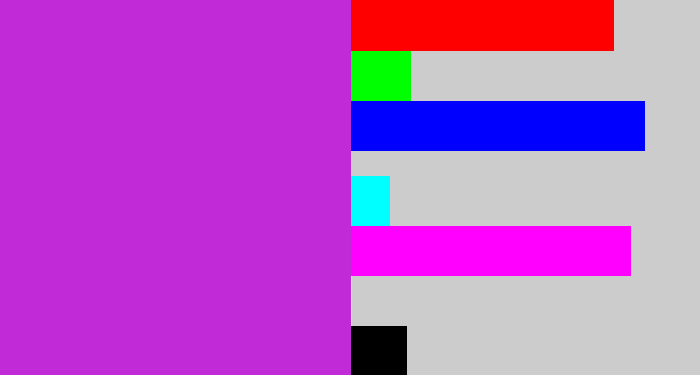 Hex color #c02bd7 - purple/pink