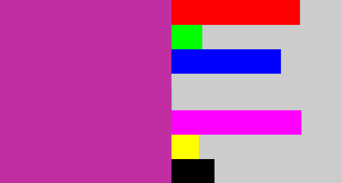 Hex color #c02ea2 - purpley pink