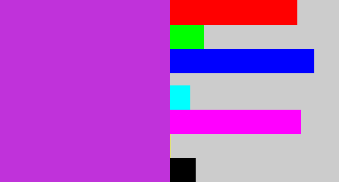 Hex color #c032da - purple/pink