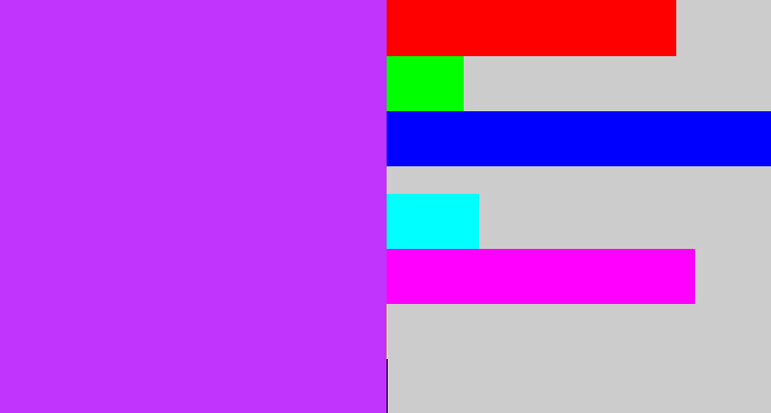 Hex color #c034fe - electric purple