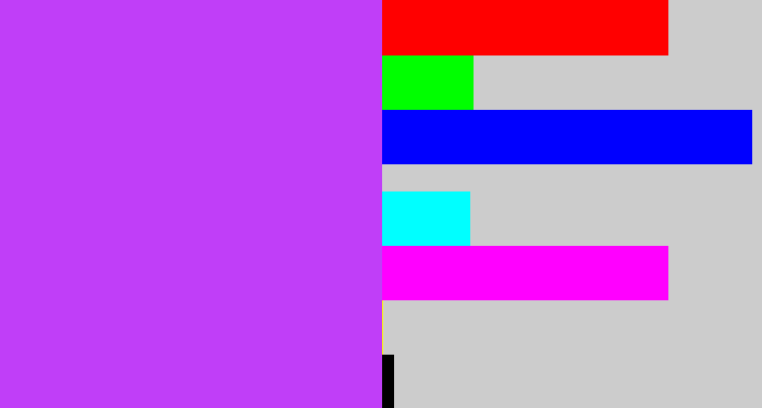 Hex color #c03ef8 - heliotrope