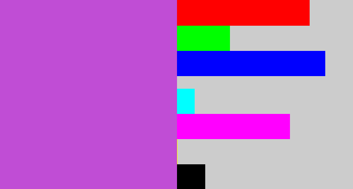 Hex color #c04dd5 - pinkish purple