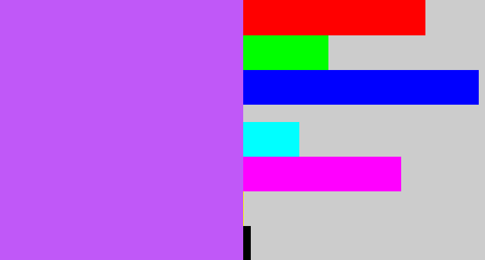Hex color #c058f8 - bright lilac