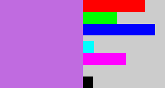 Hex color #c06be0 - light purple