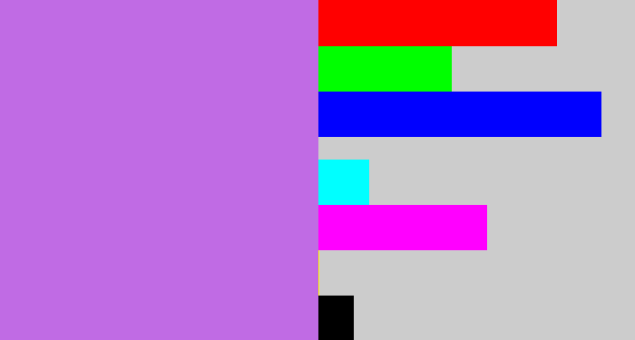 Hex color #c06be4 - light purple