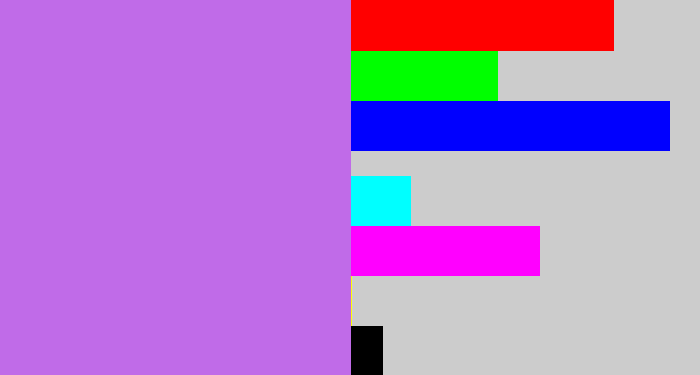 Hex color #c06be8 - light purple