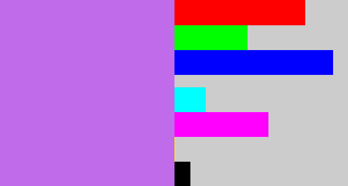 Hex color #c06be9 - light purple