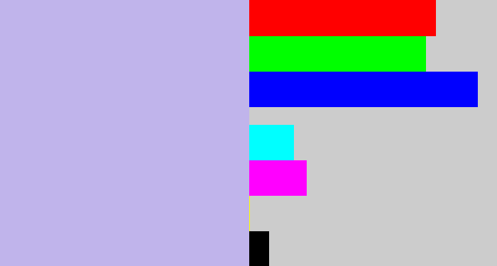 Hex color #c0b4eb - pale violet