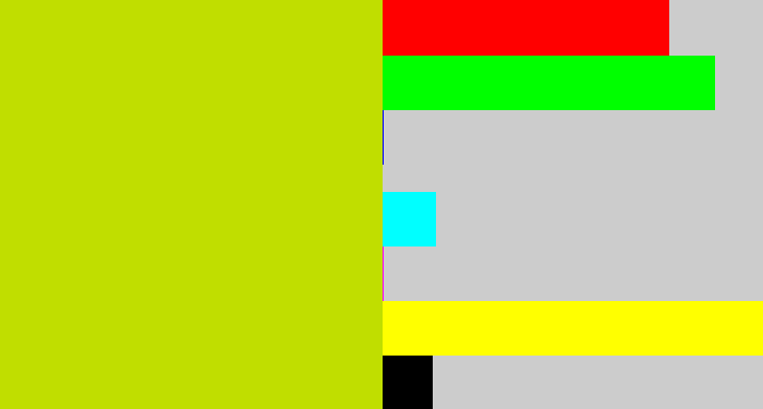 Hex color #c0de00 - green/yellow