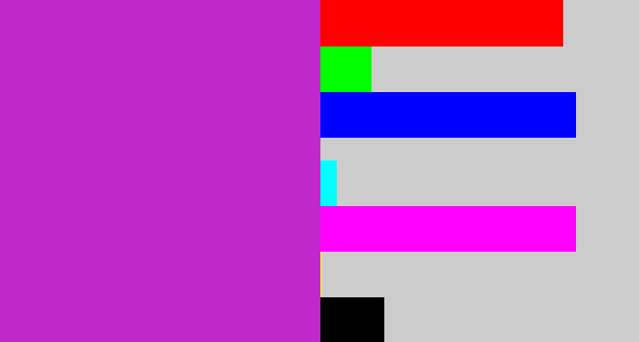 Hex color #c128cb - purpley pink