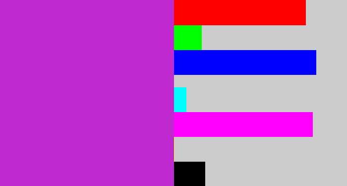 Hex color #c129d0 - purple/pink