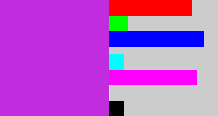 Hex color #c12cdf - purple/pink