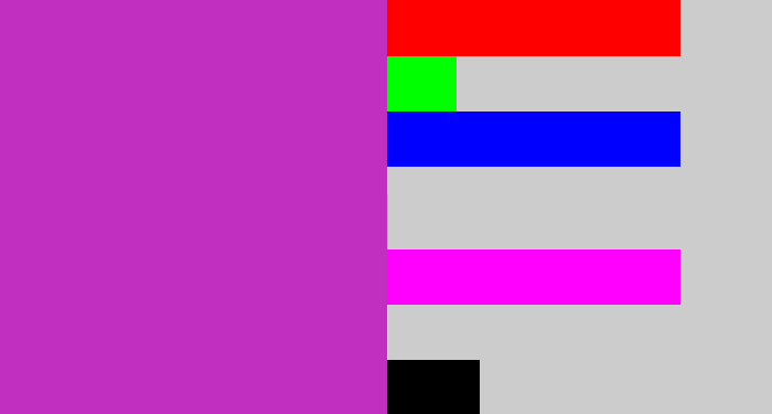 Hex color #c12fc1 - purpley pink