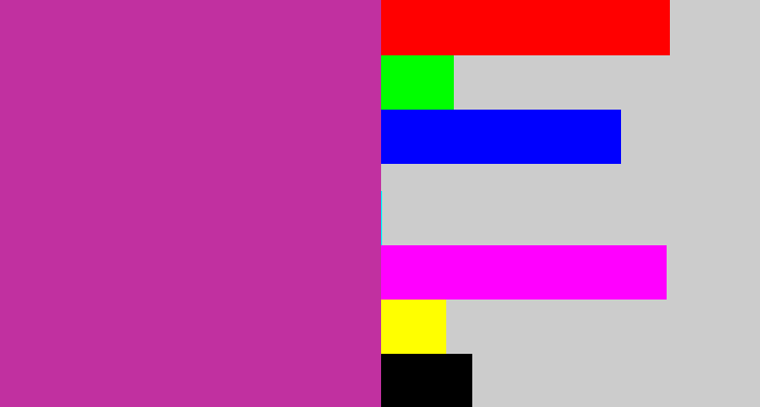 Hex color #c130a0 - purpley pink