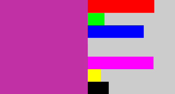 Hex color #c130a4 - purpley pink
