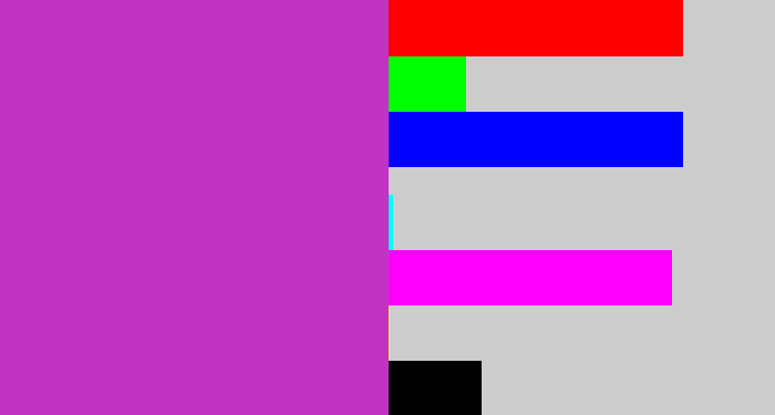 Hex color #c134c3 - purpley pink