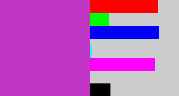Hex color #c136c5 - purpley pink