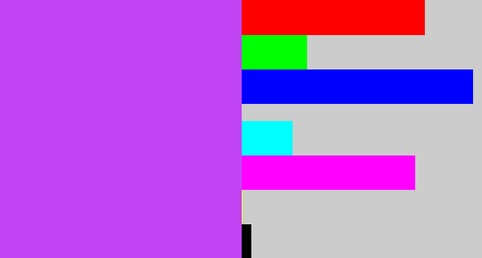 Hex color #c144f4 - heliotrope