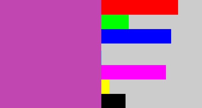 Hex color #c146b1 - purpley pink