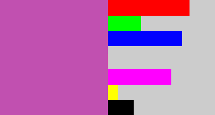 Hex color #c150b0 - pinky purple