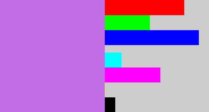 Hex color #c16de6 - light purple