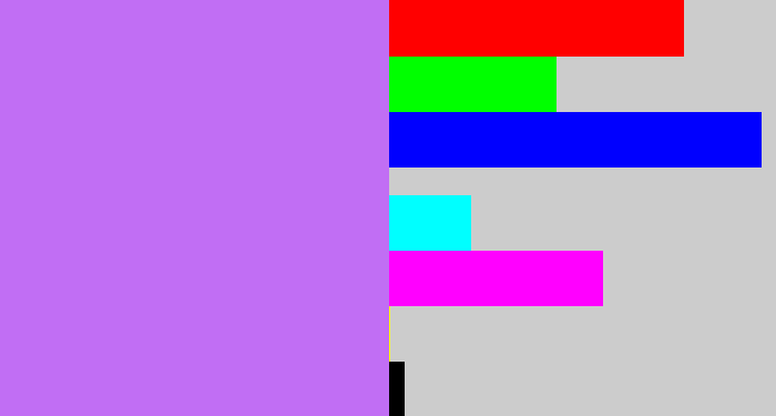 Hex color #c16ef4 - light purple