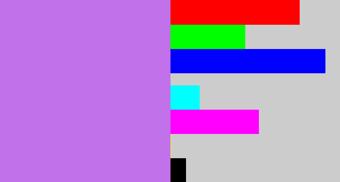 Hex color #c171e9 - light purple