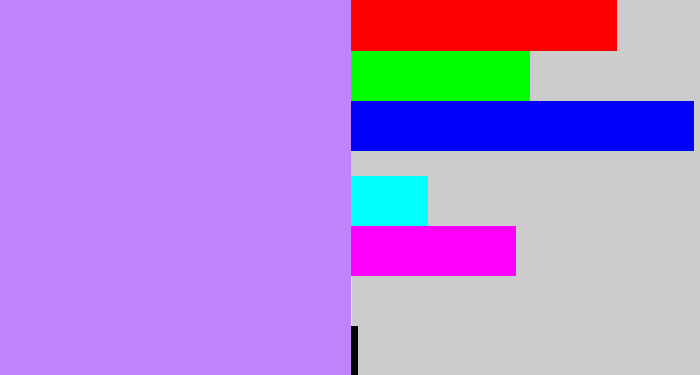 Hex color #c183f9 - liliac