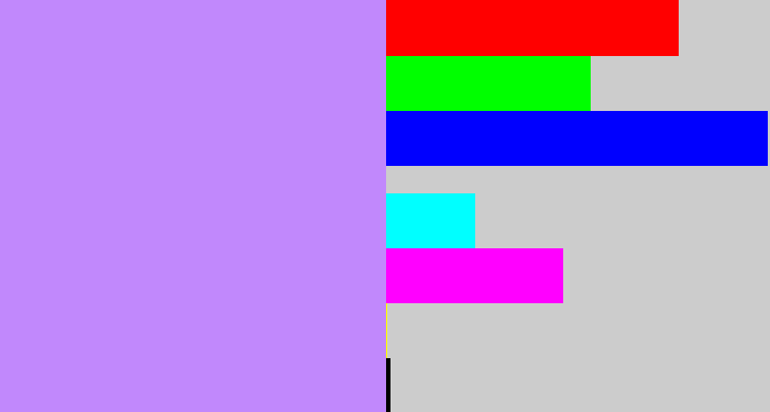 Hex color #c188fc - liliac