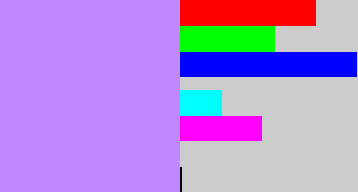 Hex color #c188fd - liliac