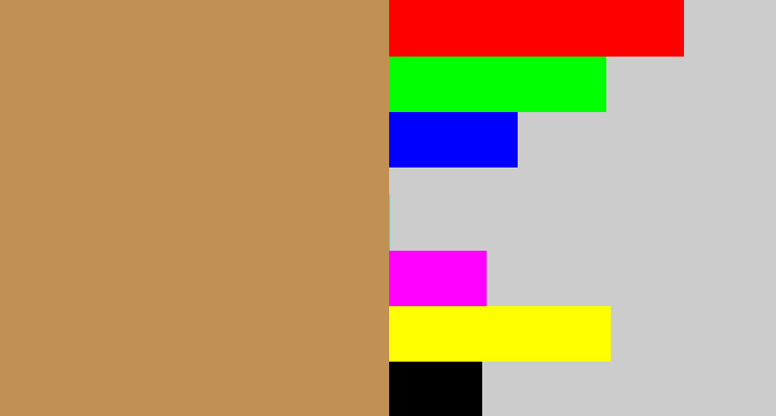 Hex color #c19053 - camel