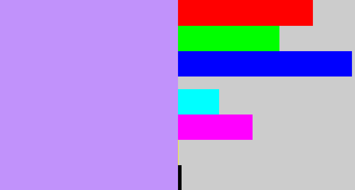 Hex color #c192fb - liliac