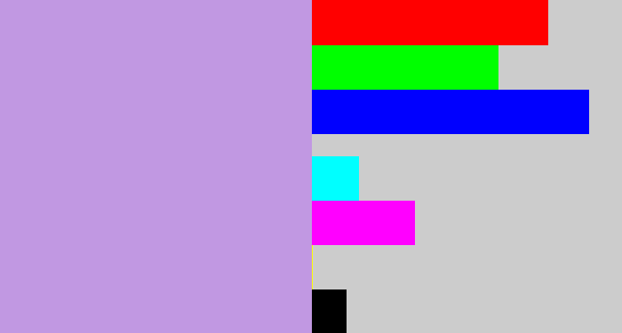 Hex color #c198e2 - lavender