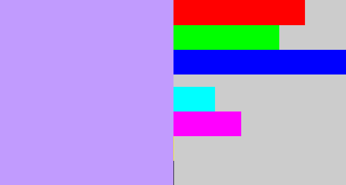 Hex color #c19bfe - pastel purple