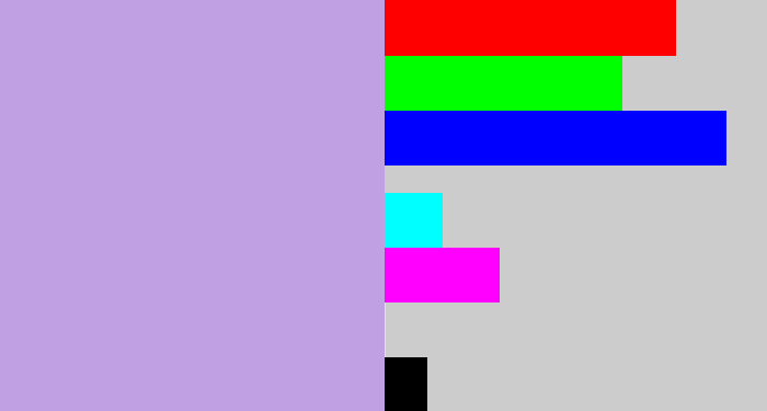 Hex color #c19fe3 - lavender