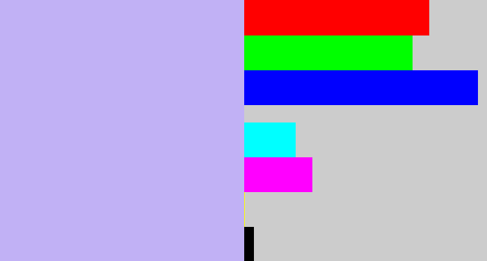 Hex color #c1b1f5 - pale violet