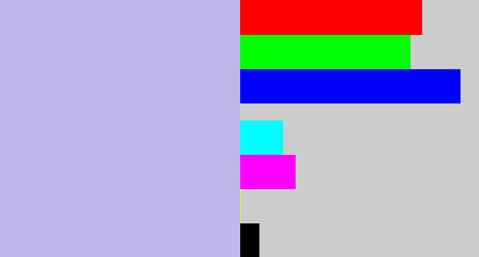 Hex color #c1b6eb - pale violet