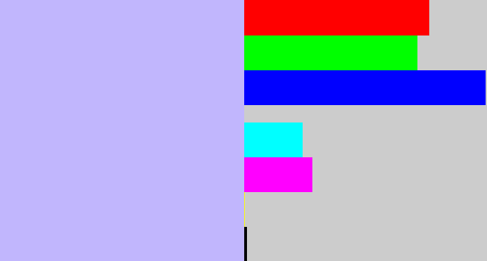 Hex color #c1b6fd - pale violet