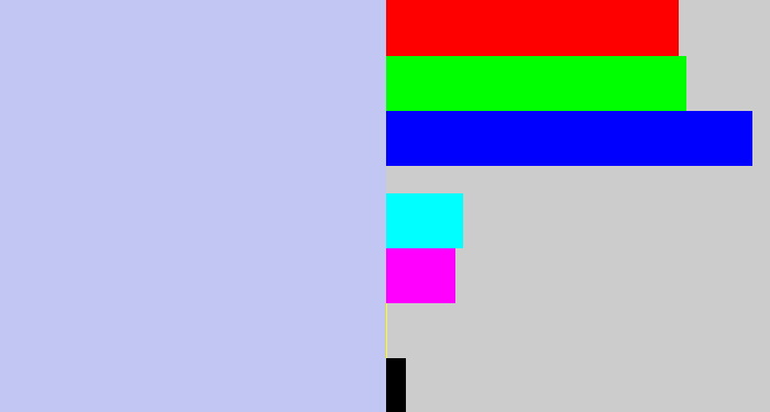 Hex color #c1c7f2 - light periwinkle