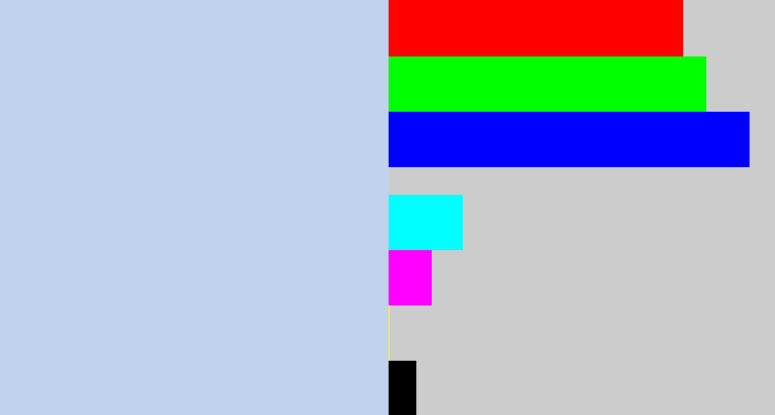 Hex color #c1d2ed - light blue grey