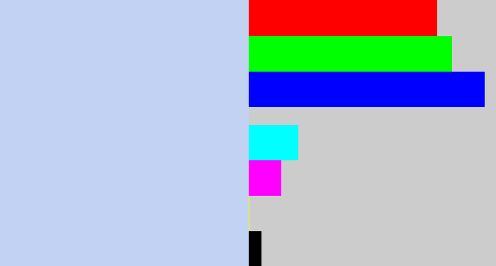 Hex color #c1d2f2 - light periwinkle