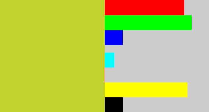 Hex color #c1d32c - sickly yellow