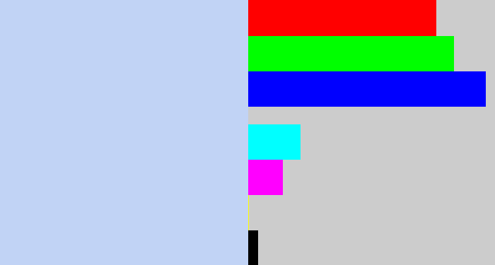 Hex color #c1d3f5 - light periwinkle