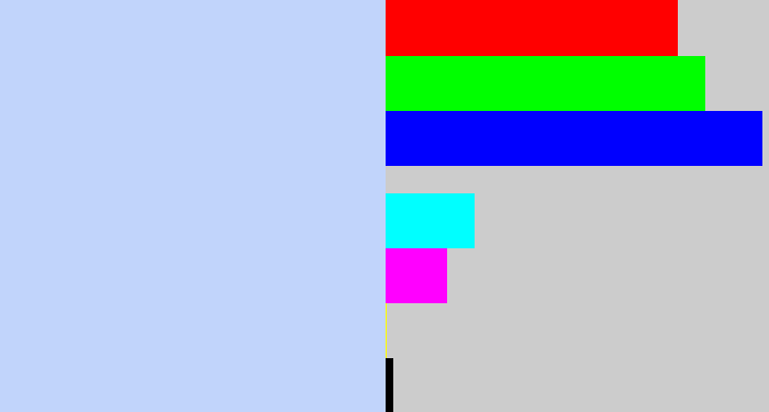 Hex color #c1d4fb - light periwinkle