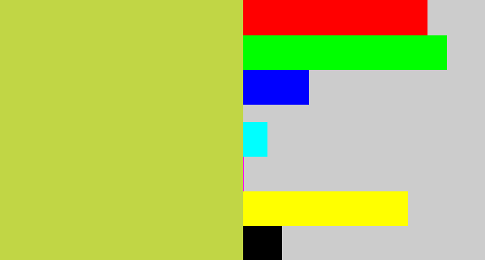 Hex color #c1d645 - sickly yellow