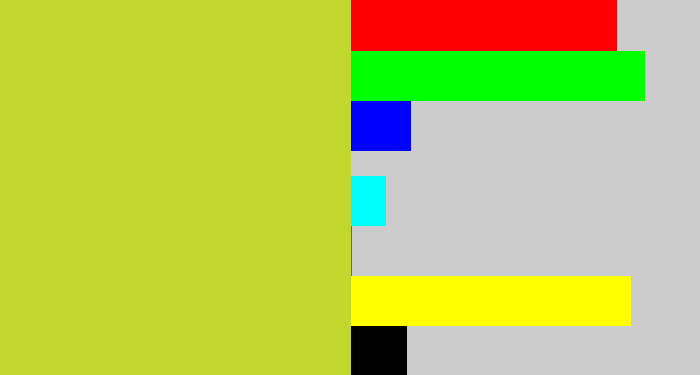 Hex color #c1d72b - sickly yellow