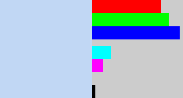 Hex color #c1d7f4 - light periwinkle